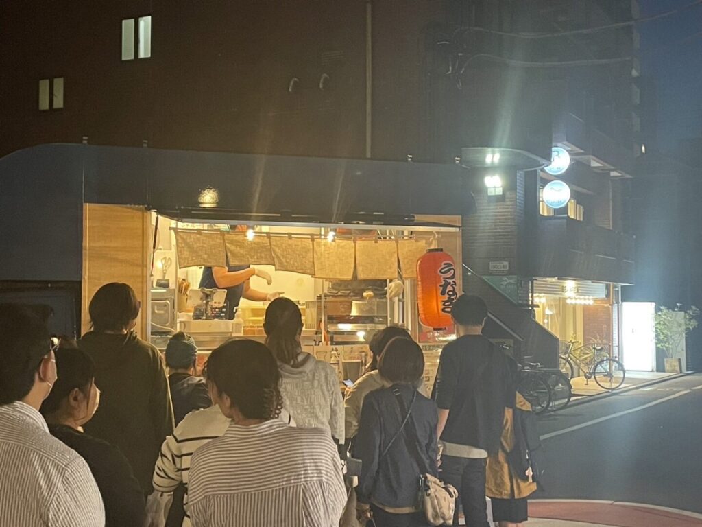 星川夜市うなぎ玄米焼きおにぎり